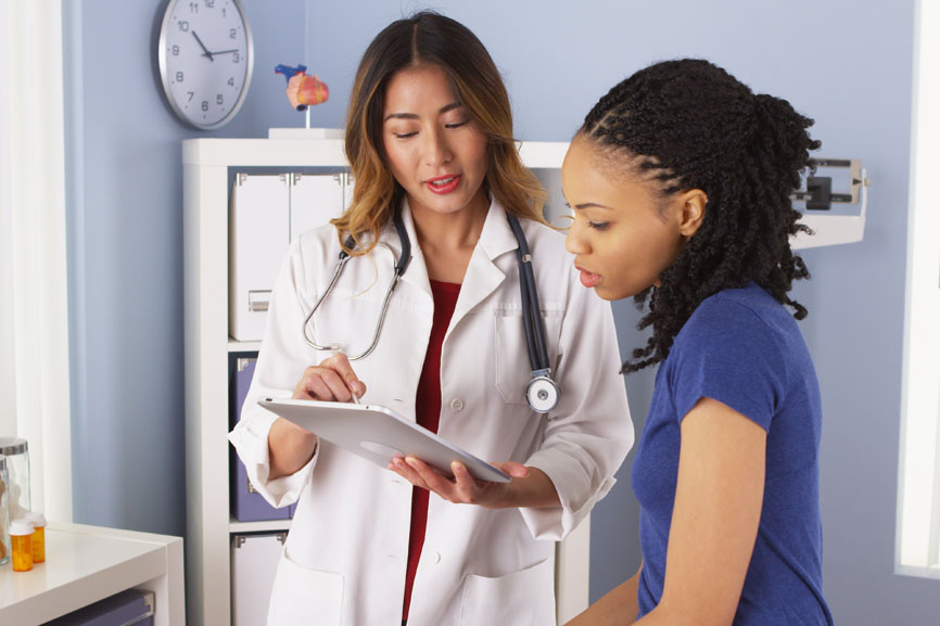 Doctor Reviewing Results with Patient